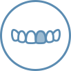 icon showing one discoloured tooth